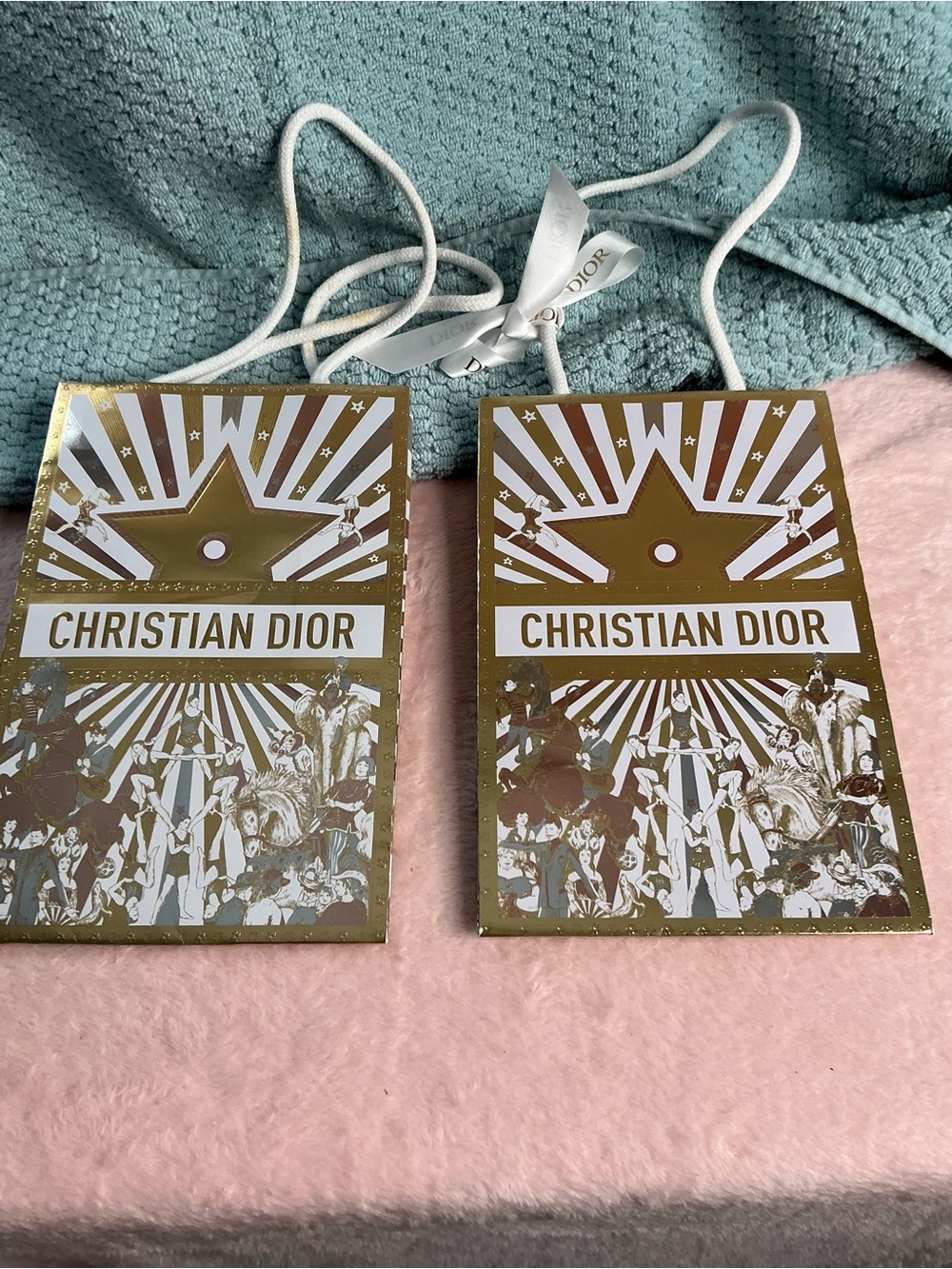 Set of 2 Dior 2025 Circus of Dreams Holiday Shopping Bags